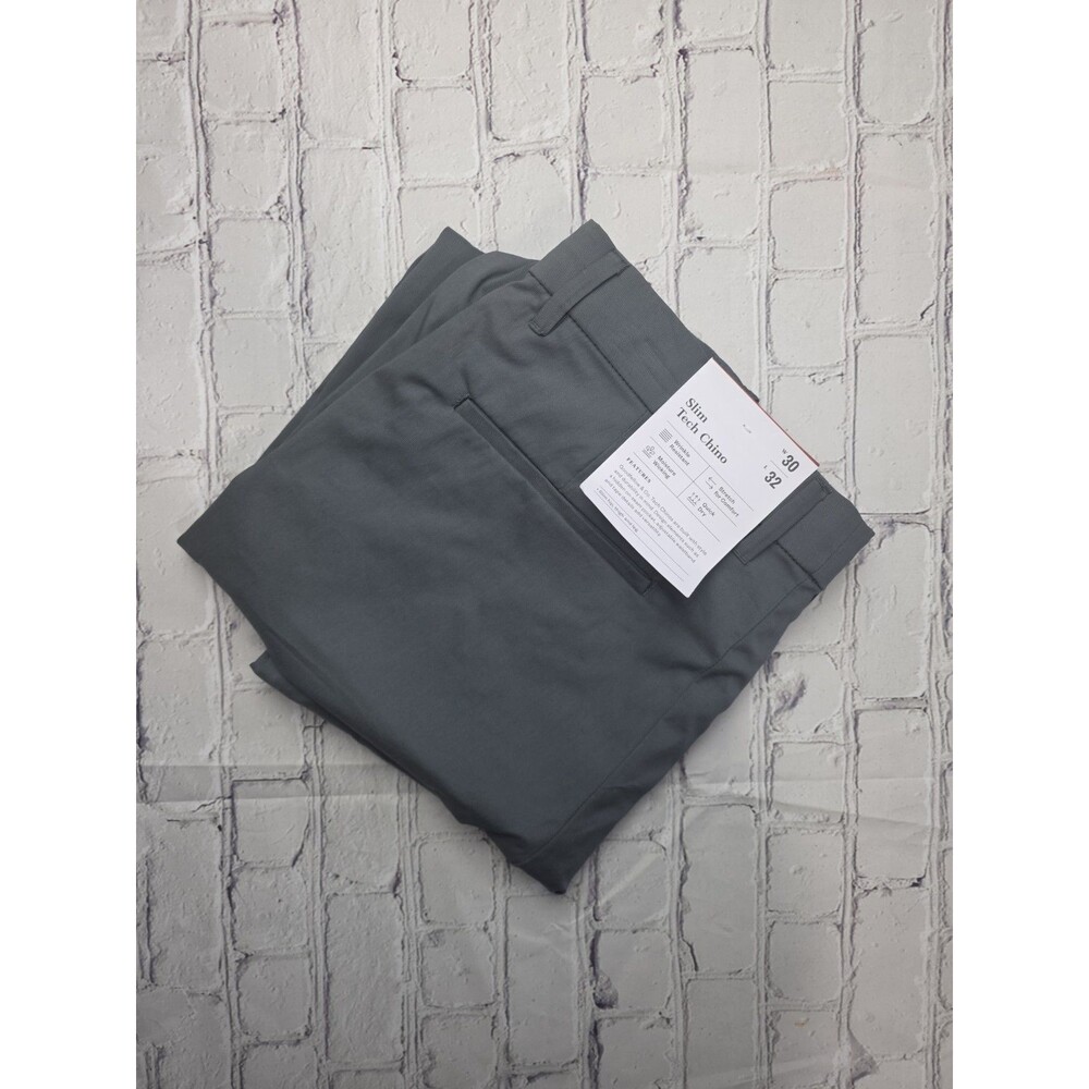 Goodfellow & Co Men's Gray 30x32 Slim Fit Tech Chino Pants